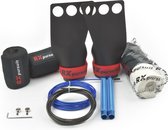 Rxpursuit - CrossFit Pakket - Carbon Fiber Grips - Maat L - Speed Rope Blauw