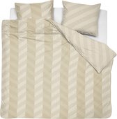 Damai dekbedovertrek Atomy - Satijn - 260x200/220 cm - Soft Beige