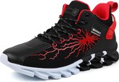 Geweo Sportschoenen Heren - Atletiek Gym Joggingsneakers - Midden-Boven Zwartrood - Maat 47