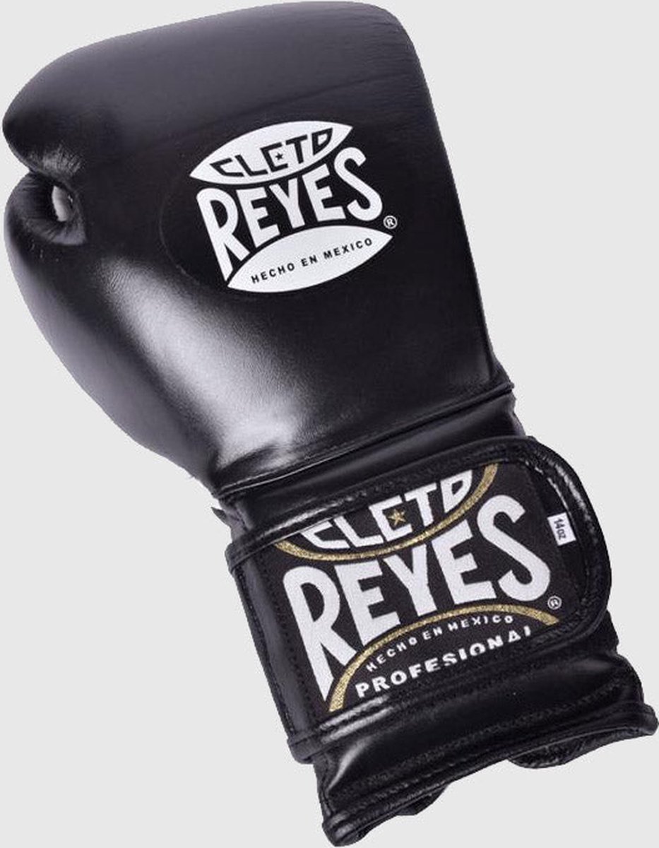 Cleto Reyes - Bokshandschoenen - Velcro Training Gloves - Zwart - 14oz