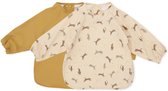 Konges Sløjd Slab Afwasbaar 2-Pack Longsleeve | Roar/ Almond
