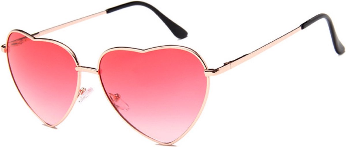 hart zonnebril - Love zonnebril – Festival zonnenbril - roze