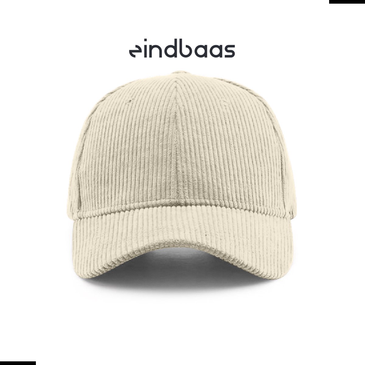 Legend Cap Basic - eindbaas - Corduroy - White - Witte corduroy pet