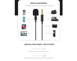 VIOFO Professional Universal Lavalier Microphone Streaming