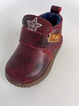 Kinderschoenen - Met klittenband - Gevoerd - Effen - Kinderschoenen jongens -  Rood - Maat 16