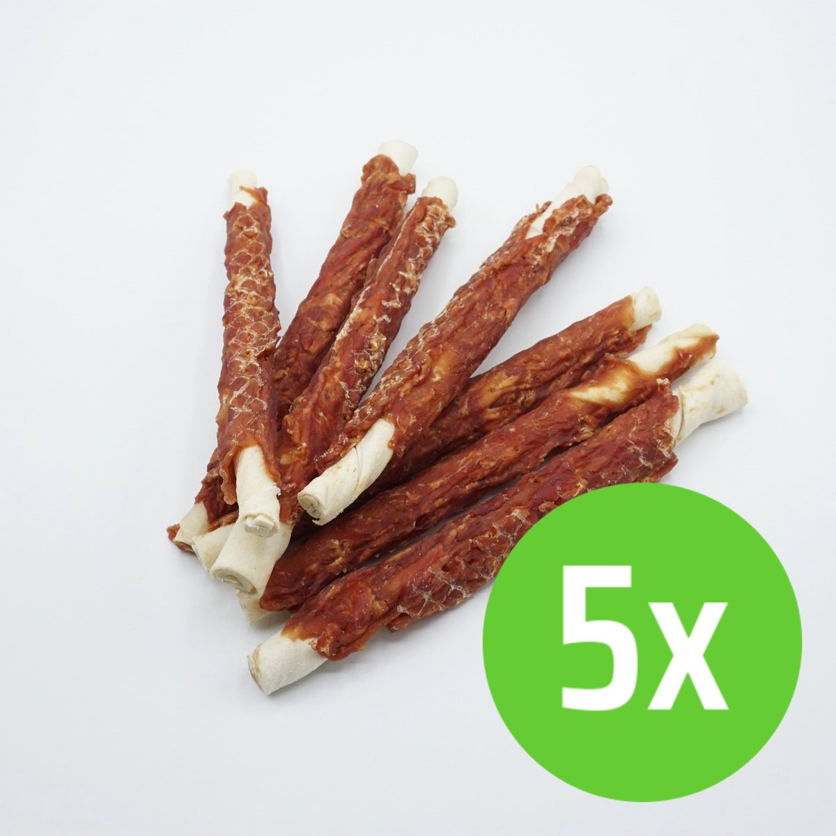 Puur Fit Rawhide met kip 20 cm 400 gr - Hondensnack - 5 Zakken