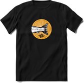 Fishing Tail - Vissen T-Shirt | Grappig Verjaardag Vis Hobby Cadeau Shirt | Dames - Heren - Unisex | Tshirt Hengelsport Kleding Kado - Zwart - 3XL