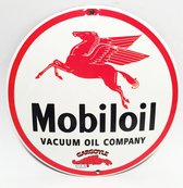 Mobiloil Vacuum Oil Company Emaille Bord