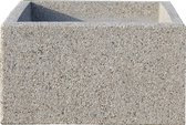 bloembak, bloembak beton, bloembak beton 100x100x60cm gewassen grind