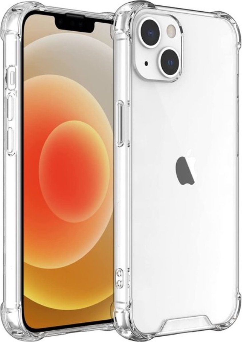 Anti Shock Hoesje Geschikt Voor iPhone 13 Mini - ShockProof Silicone Case - Transparant Back Cover