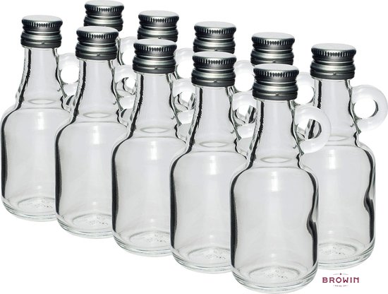 Petites bouteilles en verre vides pour boissons de 40 ou 50 ml