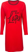 Temptation Dames Bigshirt Rood TPNGD2110A - Maten: 3XL