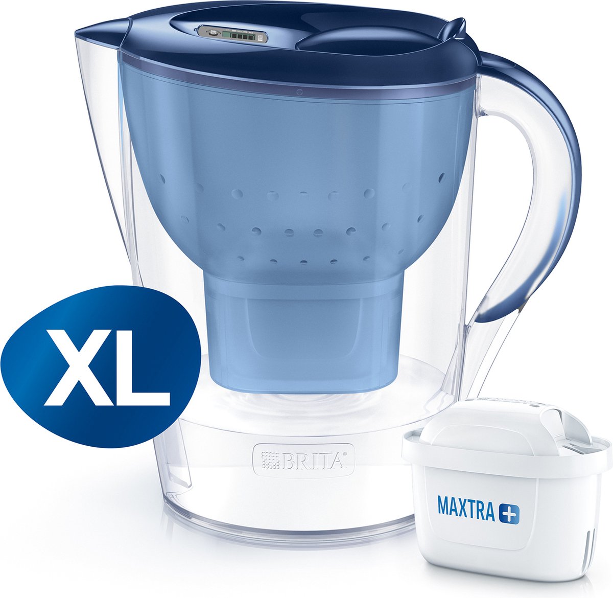 BRITA Waterfilterkan - Marella XL - 3,5L - Blauw - incl. 1 MAXTRA+ waterfilterpatroon - BRITA