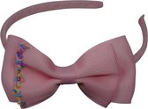 Jessidress® Diademen Meisjes Haar diadeem met elegante strik Haarband - Roze