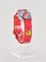 Kinderhorloge zeemeermin rood + extra batterij + doosje