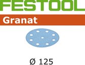 Festool 125mm schuurschijven (100x) granat k220 497172
