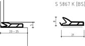 Deurdichting S5867K Bs Zwart Zk - 8 Meter