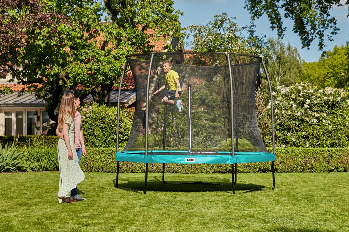 Salta Comfort Edition - ø 153 cm - Ronde trampoline met veiligheidsnet - Groen - Mini/Kleine trampoline voor kinderen — afbeelding 4