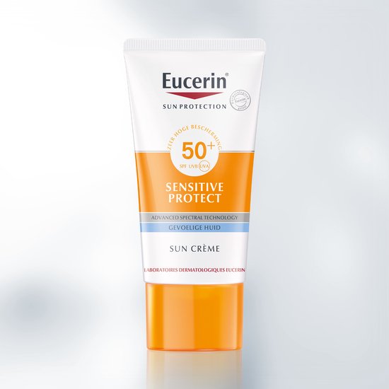 Politie Belachelijk verkoper Eucerin Sun Sensitive Protect Crème SPF50+ Zonnebrand - 50 ml | bol.com