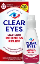 Clear Eyes Maximum Redness Relief XL - Oogdruppels Tegen Super Rode Ogen, Droge Ogen, Branderige Ogen & Geïrriteerde Ogen - 1x15ML ✉️