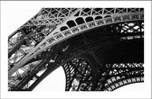 Walljar - De Eiffeltoren Architectuur - Muurdecoratie - Poster met lijst