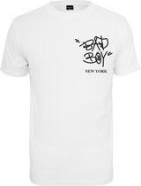 Mister Tee Heren Tshirt -2XL- Bad Boy New York Wit