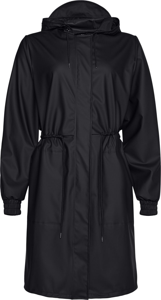 Rains String Parka Dames Jas Zwart