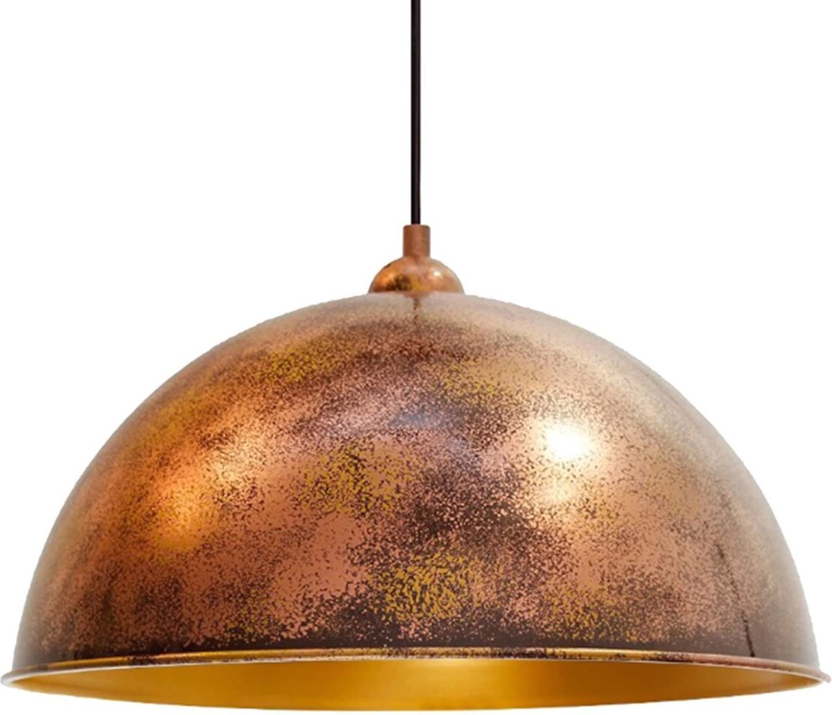 Bamyum Vintage Kupfer Hanglampen Metalen 1xE27 Fitting Ø 30 cm Pendellamp Voor Binnen Binnenkleur is Goud