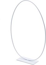 Oneiro’s Luxe Metal egg ring on base 32x47 cm white – decoratie – pasen – paasdecoratie – paashaas – eieren – has – kip – gekleurde eieren – paastak – lente – feestdecoratie