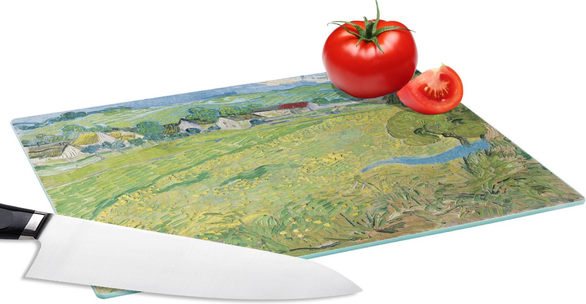 Glazen Snijplank - 28x20 - Les Vessenots in Auvers - Vincent van Gogh - Snijplanken Glas