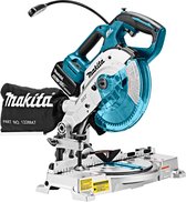 Makita DLS600RTE 18V Li-Ion accu afkort- en verstekzaag set (2x 5.0Ah accu) - 165 x 20mm - koolborstelloos