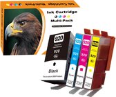 MediaHolland® Huismerk Cartridges 920XL Geschikt voor HP Set van 4 stuks. Geschikt voor de volgende printers OfficeJet 6000, OfficeJet 6500 A, OfficeJet 6500 A Plus, OfficeJet 6500, OfficeJet 6500 Wireless, OfficeJet 7000, OfficeJet 7500 A