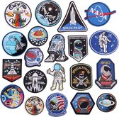 Astronaut Series -20 delige set -stof & strijk applicatie
