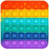PopitGoodz - Pop it - Fidget Toy - regenboor rechthoek - Mutshave - Rage 2021 - Anti Stress - Fidget Puzzel - Dinosaurus - oranje - TikTok
