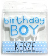 Birthday Boy Kaars - Blauw - Taartkaars - Jongen - Verjaardagskaars