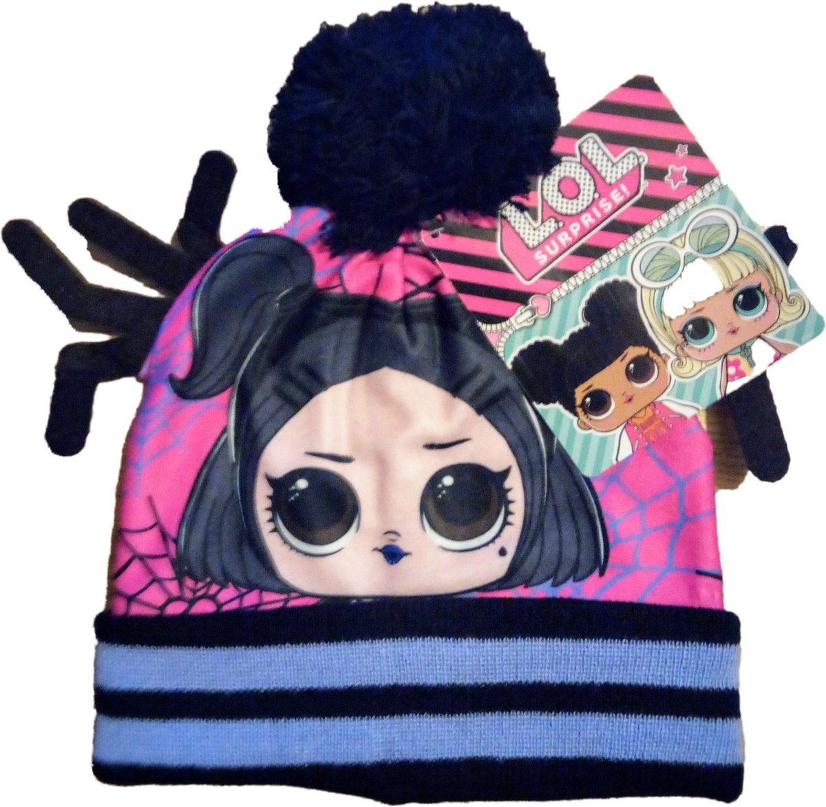 L.O.L.Surprise! Wintermuts kleur blauw/roze maat 54 cm