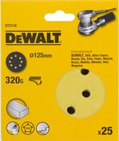 DeWalt DT3118 Disque de ponçage - K320 - 125mm (25pcs)