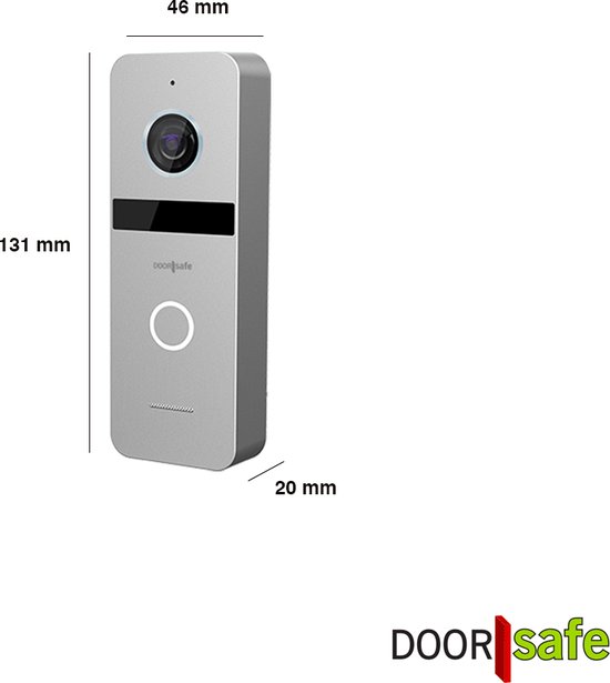 Doorsafe 6705 PRO - Professionele internet deurbel met camera - FHD 2MP - gratis lokale opslag op 32Gb SD-kaart - internet via WiFi of netwerkkabel - bewegingsmelder met lichaamsdetectie & instelbare activiteitenregio + WiFi gong van Doorsafe — afbeelding 5