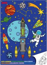 Stoer jongens / kinder kleurboek ruimte / space / heelal om te kleuren / tekenen met planeten, sterren, raket, astronauten en ruimtewezens (creatief Kerst cadeau voor kinderen!)