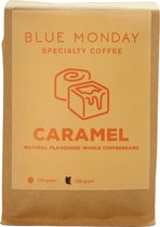 Blue Monday Coffee - koffiebonen - caramel - flavoured coffee - caramel koffie - gearomatiseerde koffiebonen - 3x250 gram - 750 gram