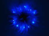 Salvaro Blauwe LED Bloem - Lichtgevende Bloem - 13 x 13 cm - 15 LEDS - Oktoberfest - Kerst - Halloween - Feest - Party - Festival - Gift