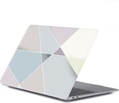 Laptophoes - Geschikt voor MacBook Air (2018-2020) Hoes - Case - 13 inch - Voor A1932, A2179, A2337 M1 - Print Blokjes