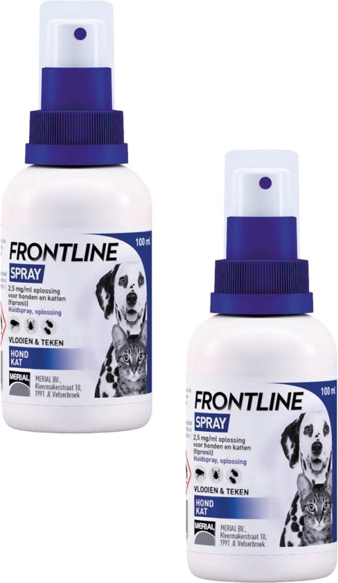oogst Wees tevreden Beyond Frontline Spray Hond/Kat - Anti vlooien en tekenmiddel - 2 x 100 ml |  bol.com