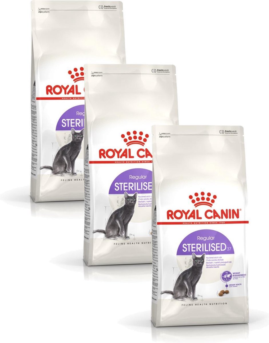Royal Canin Royal Canin Sterilised - Kattenvoer Brokjes - 3 x 2 kg