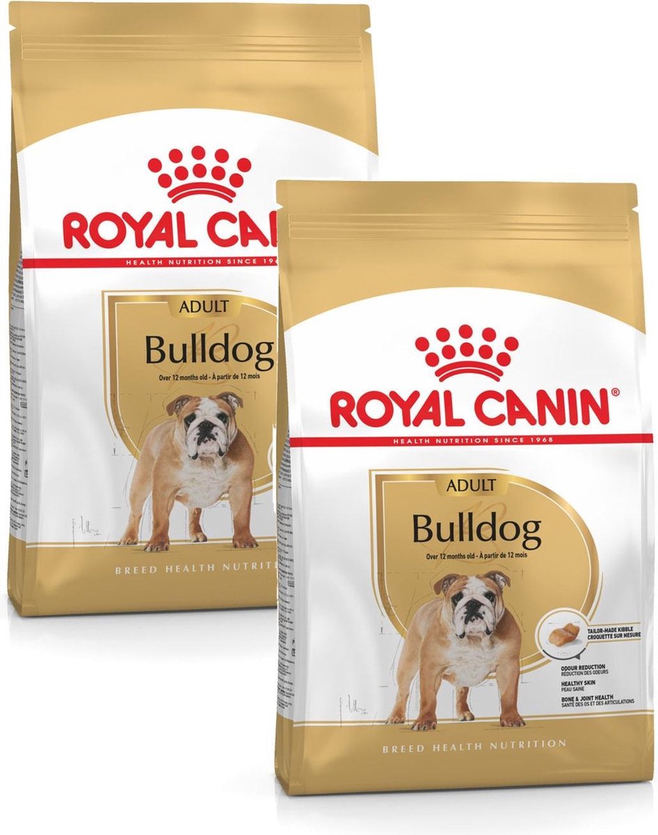 Royal Canin Royal Canin Bulldog Adult - Hondenvoer - 2 x 12 kg