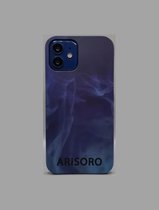 Arisoro iPhone 12 hoesje - Backcover - Blue Smoke