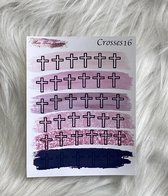 Mimi Mira Creations Functional Planner Stickers Crosses 16