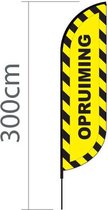 Beachflag Convex S - 60x240cm - OPRUIMING - VLAG LOS