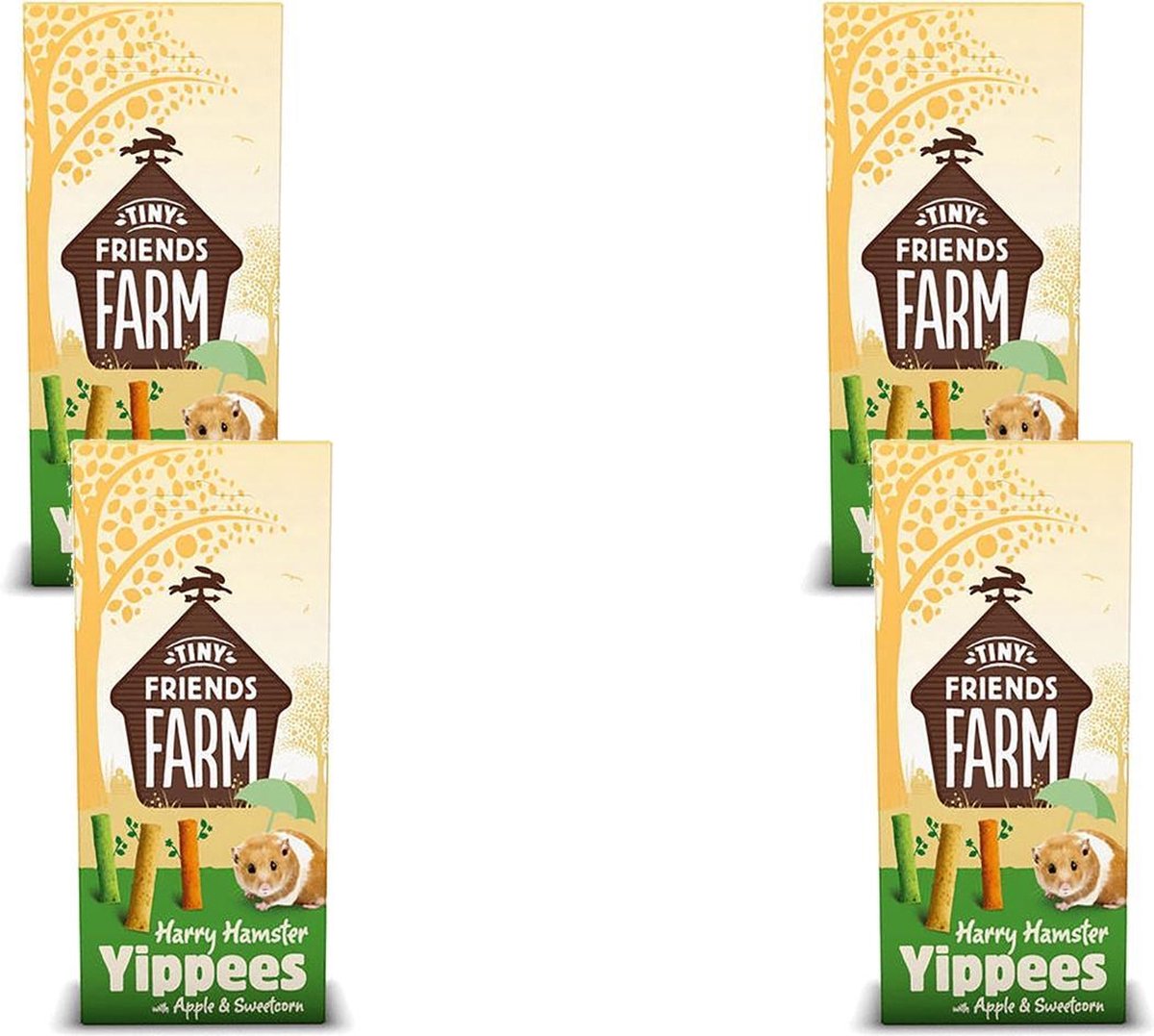 Tiny Friends Farm Harry Crunchers - Knaagdiersnack - 4 x Appel 60 g