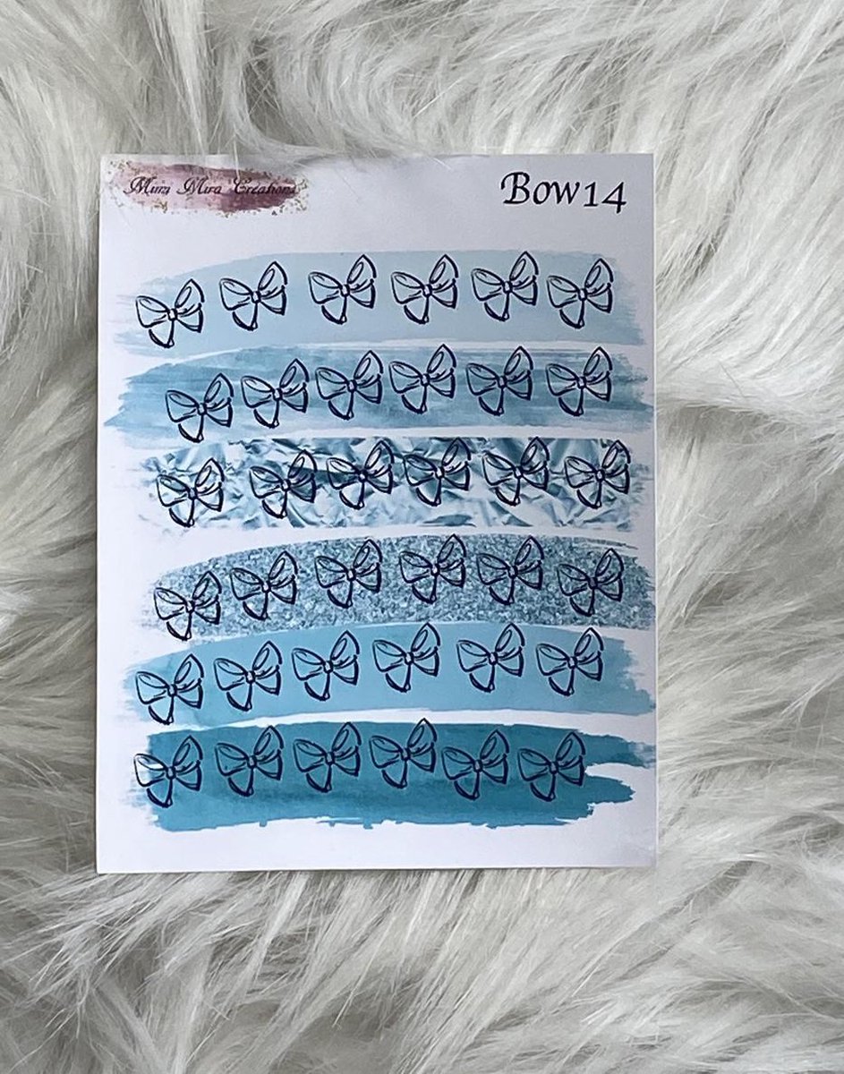 Mimi Mira Creations Functional Planner Stickers Bow 14